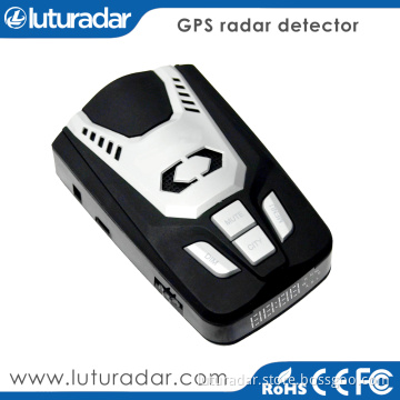 Russian voice and LED icons alert car speed radar laser detector with Russia speed camera gps database